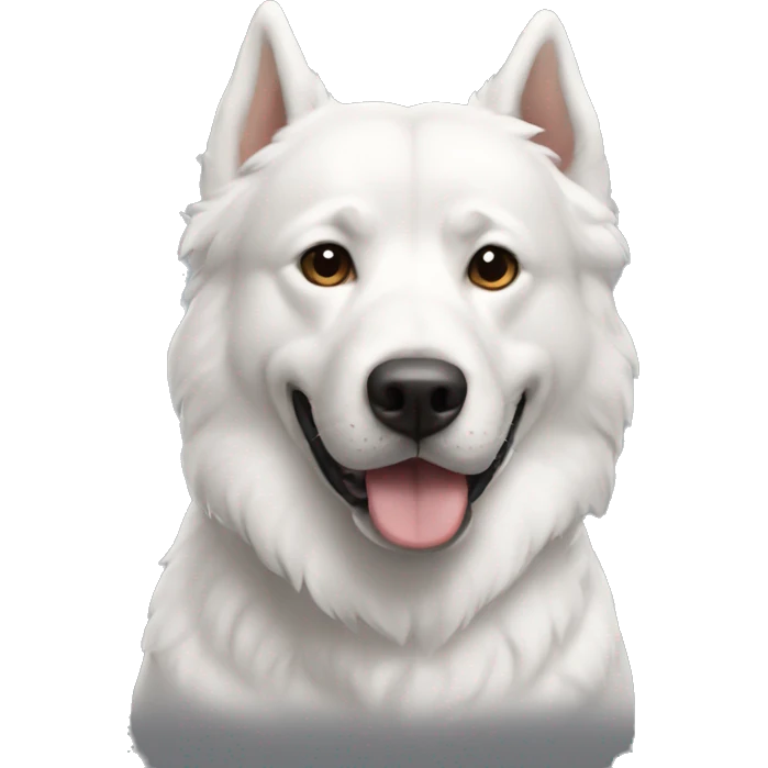 Perro blanco emoji