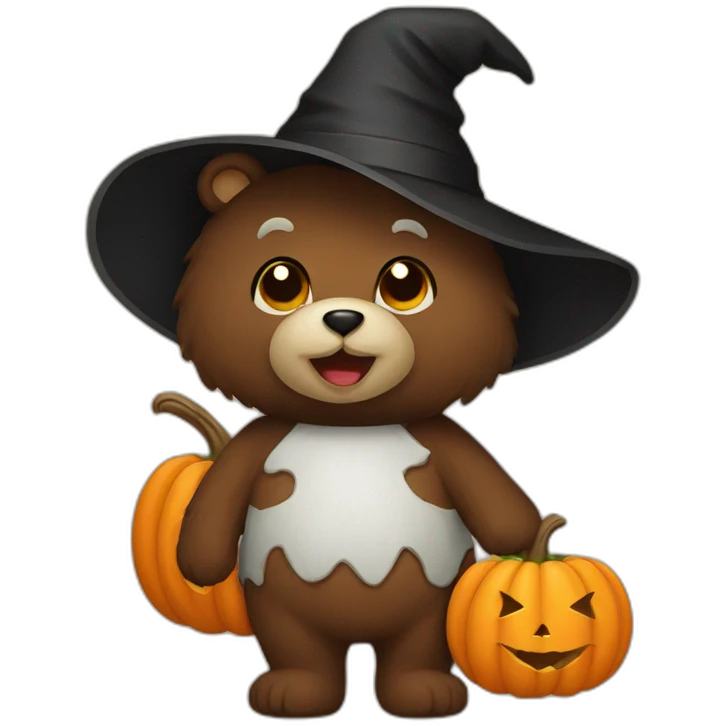 halloween bear emoji