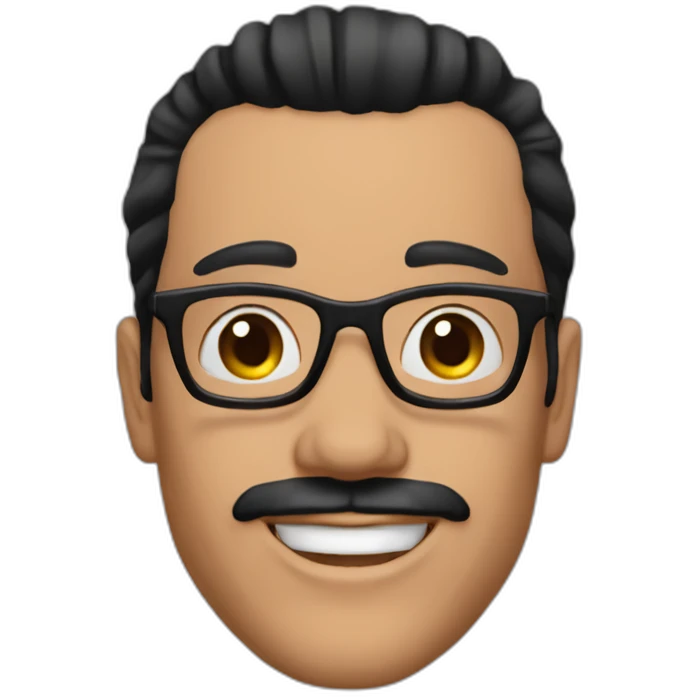 black slicked back hair wig wig only emoji