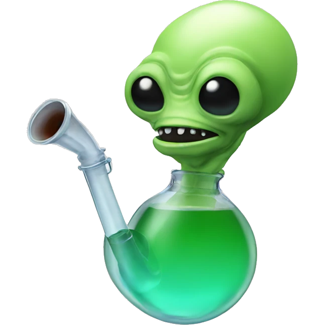 Alien bong emoji