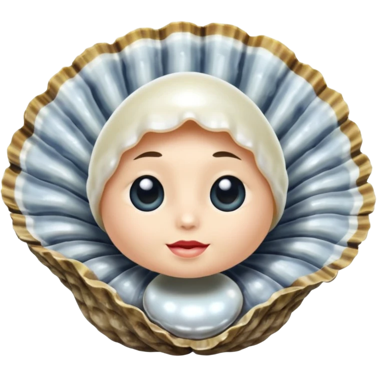 pearl in oyster emoji