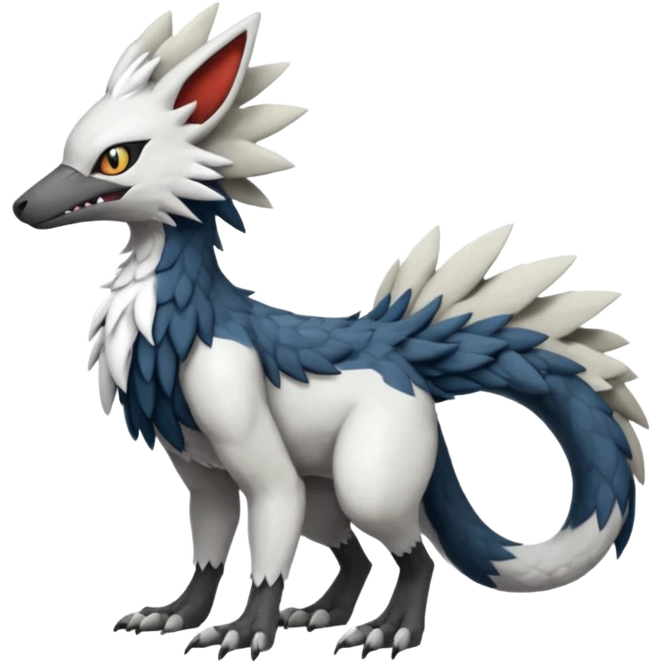 Sergal-Trico-Silvally-Fakémon-creature-fusion (full body) emoji