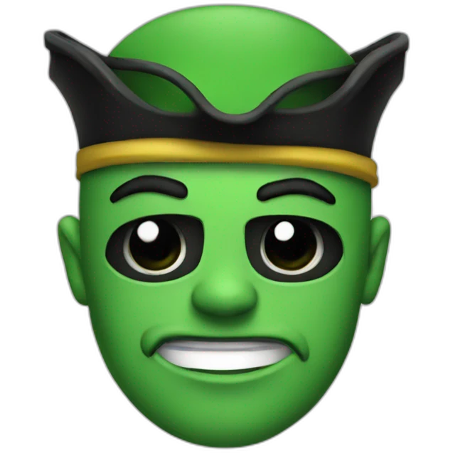 Green pirates emoji