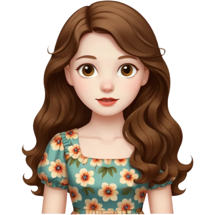 vintage girl emoji