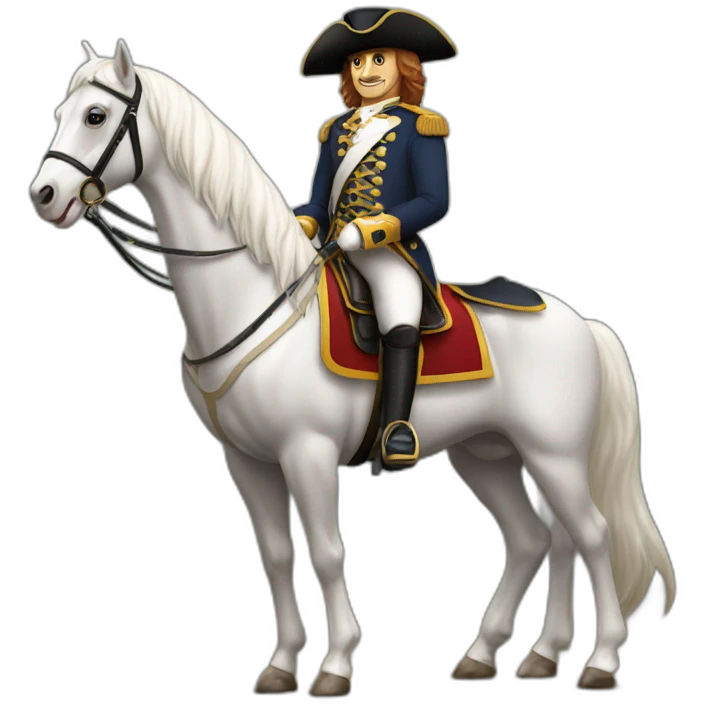 Cavalier avec son cheval emoji