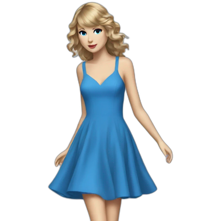 Taylor swift blue dress emoji
