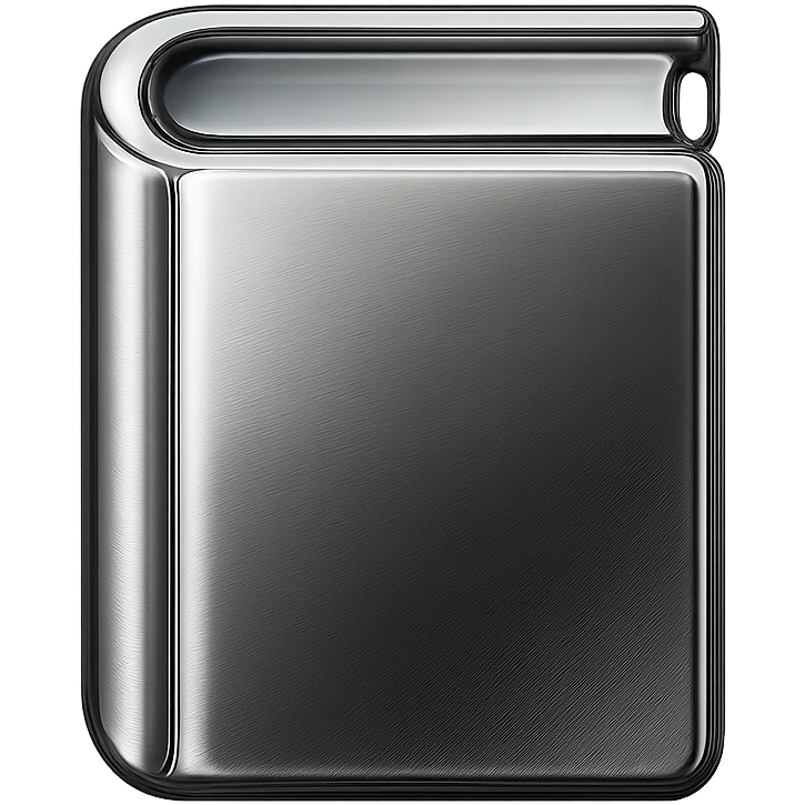 chrome style icon of a book emoji