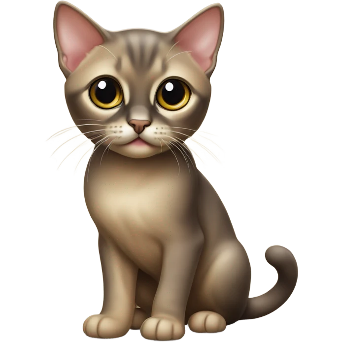 Burmese kitten emoji