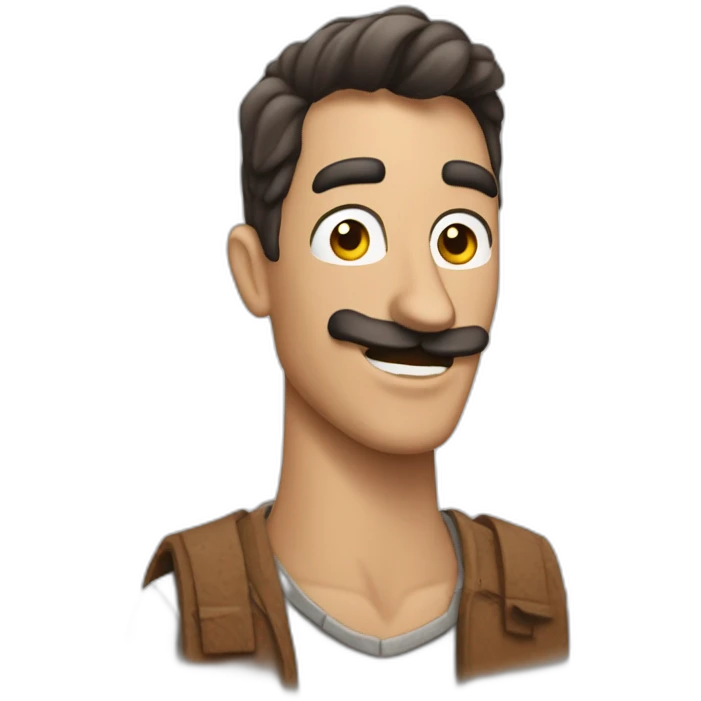 Hombre montado en una llama emoji