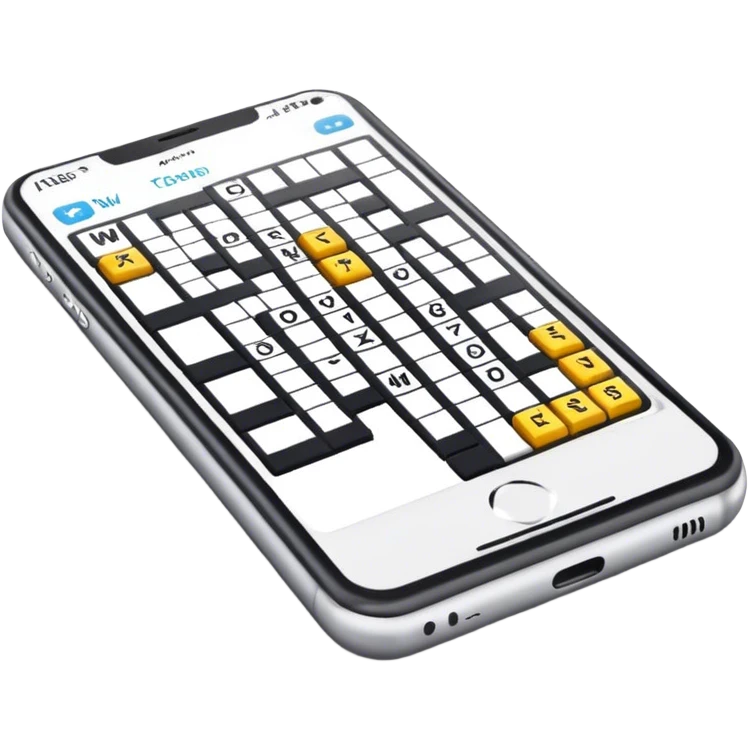 Crosswords in phone emoji