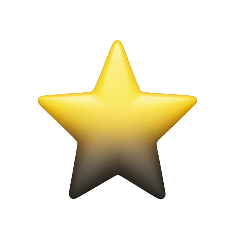 half shaded yellow star emoji