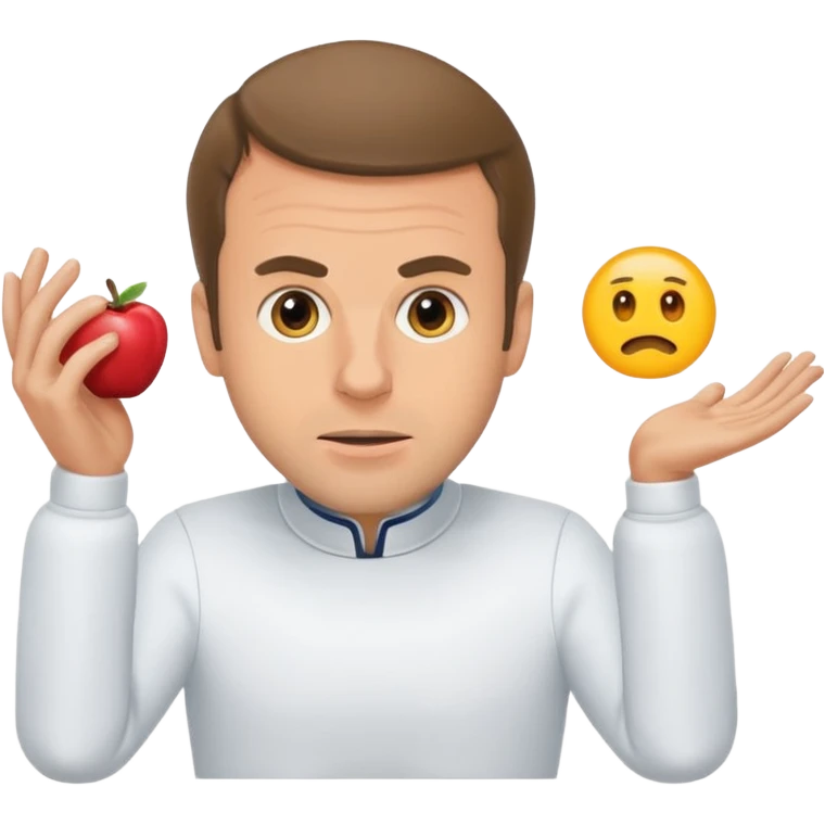 Macron entrain de faire caca emoji