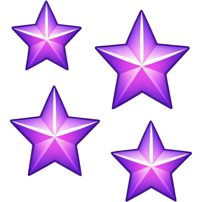 glitter cian and purple staight emoji