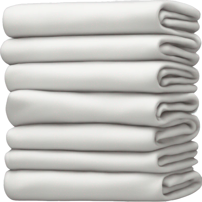 White stack folded blanket emoji