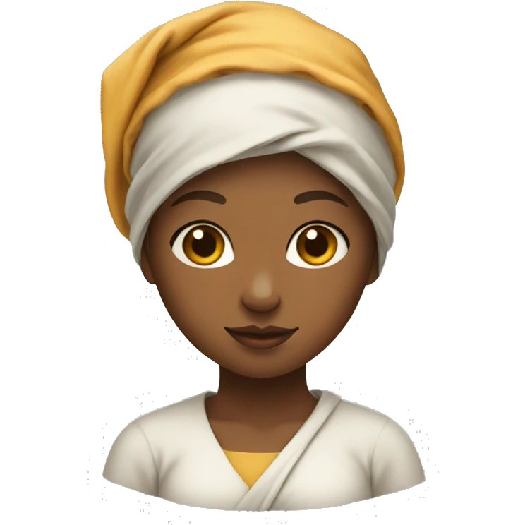 girl from the interior of the city with a cloth on her head emoji