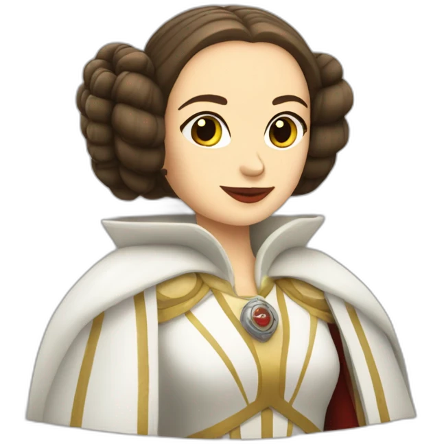 reine amidala qui boit une bière emoji