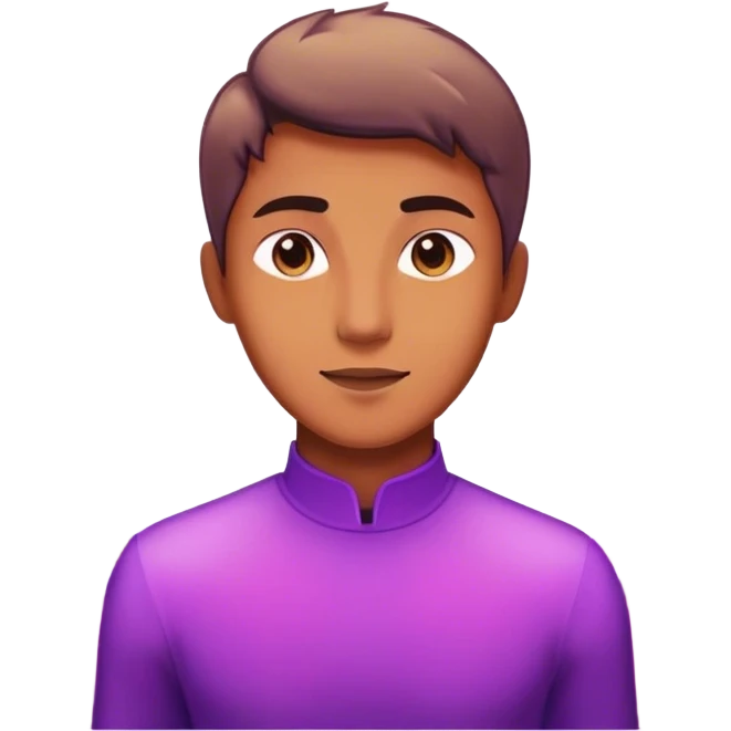 A charismatic person glowing in center of a room, radiating a violet warm bright aura glow, he is attracted with a lot of people around emoji