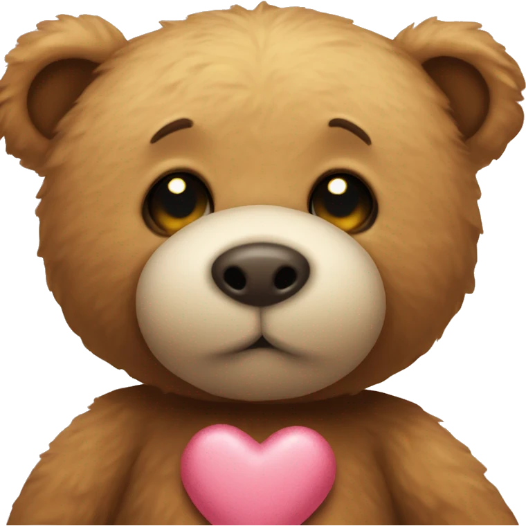 teddy bear giving kiss emoji