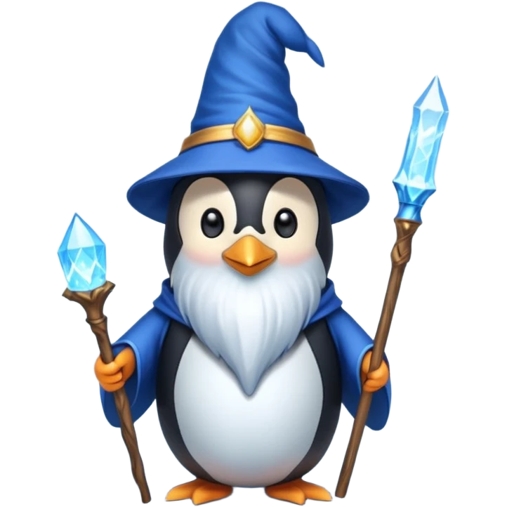Penguin Wizard emoji