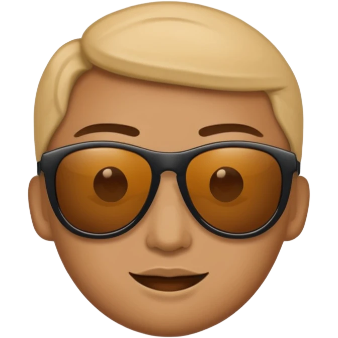 murdagang emoji style, character with sunglasses emoji