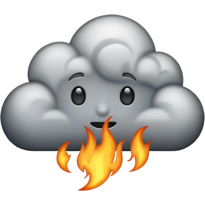 Серый огонь emoji