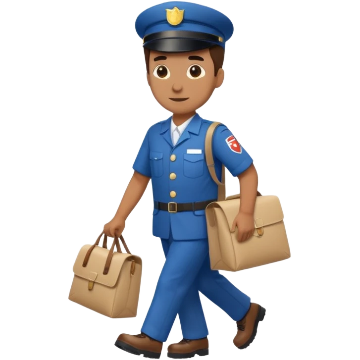 mailman full body walking emoji