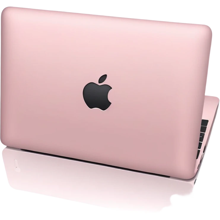 Pale pink macbook emoji