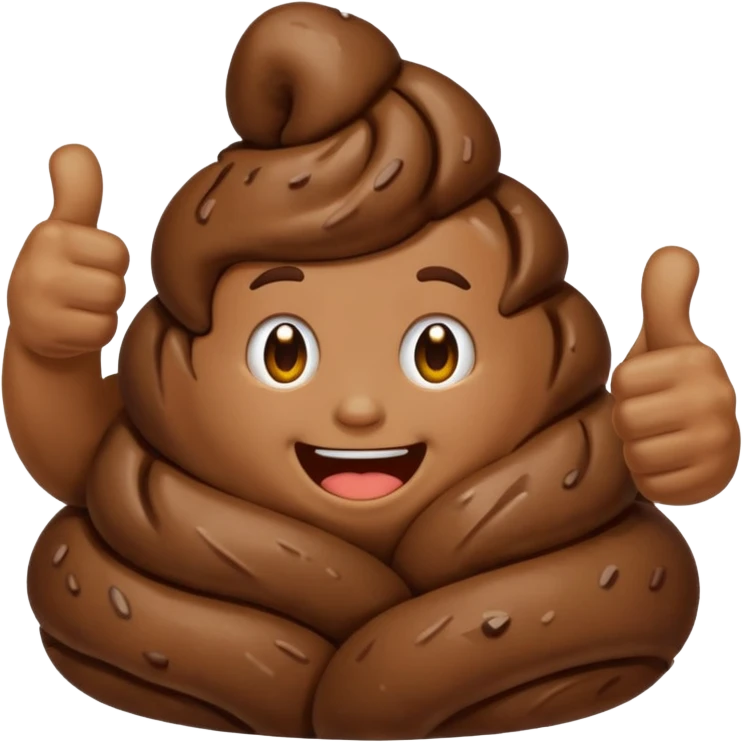 Poop thumbs up emoji