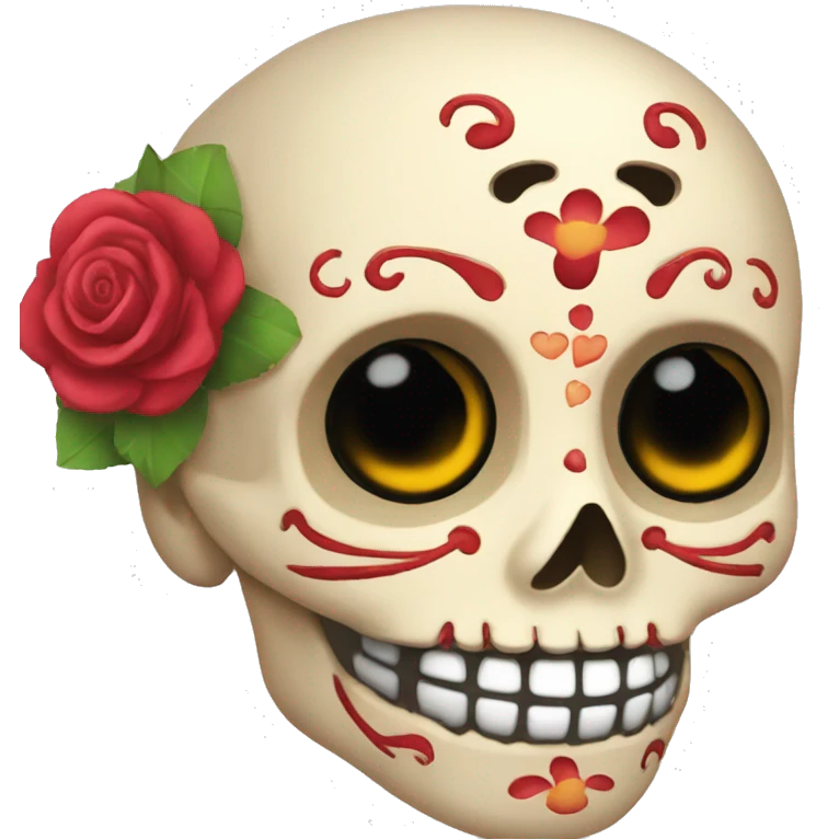 Calavera  enamorada  emoji