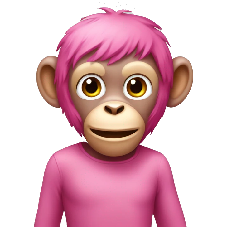 pink monkey emoji