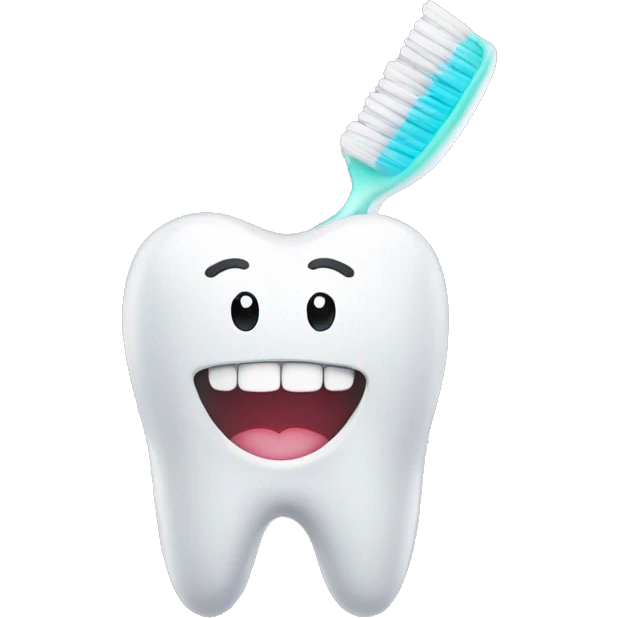 washing teeth with toothbrush emoji