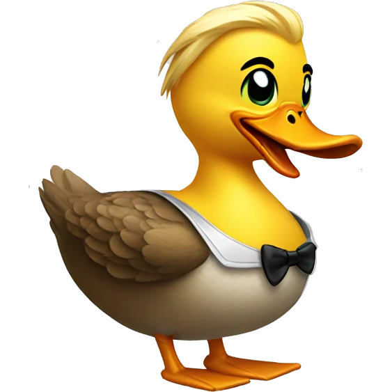 A cool duck emoji