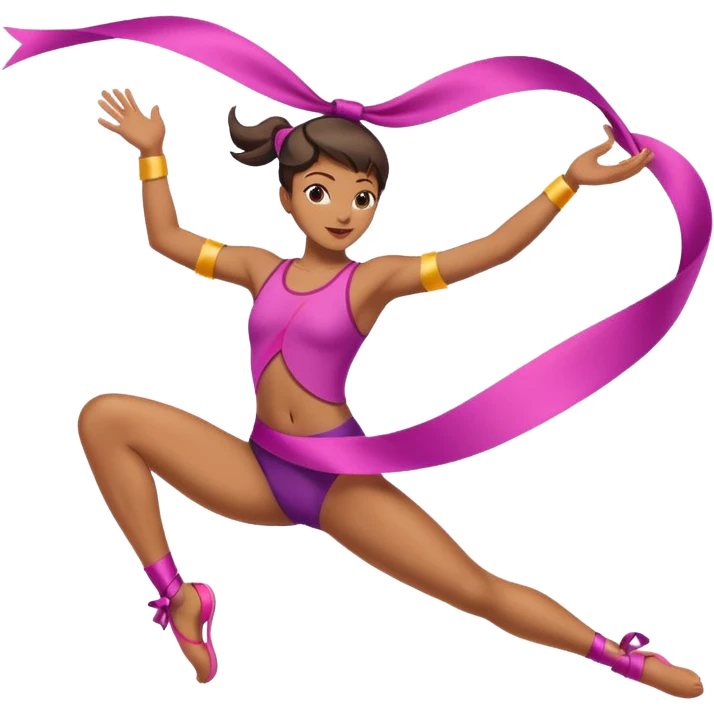 Acrobat + ribbon emoji