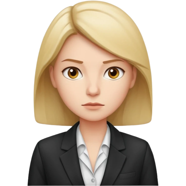 Девушка бизнесвумен на работе  emoji