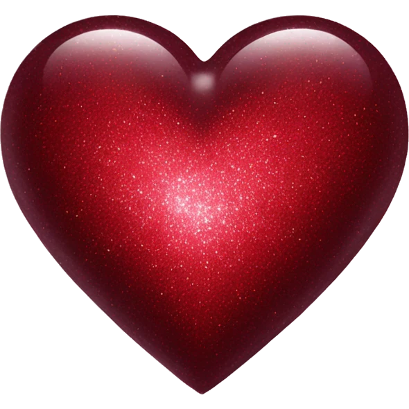 dark red heart with sparkle emoji
