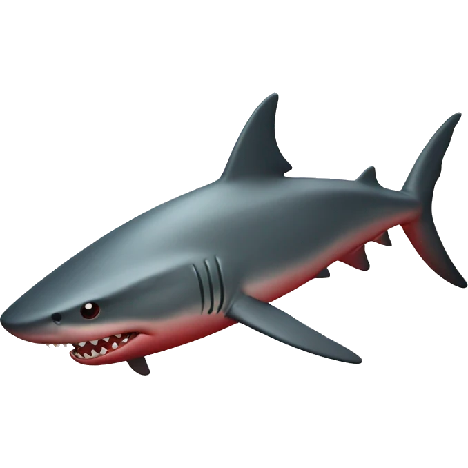 red shark emoji