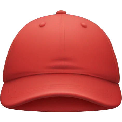 red cap product, clothes, isolated  emoji