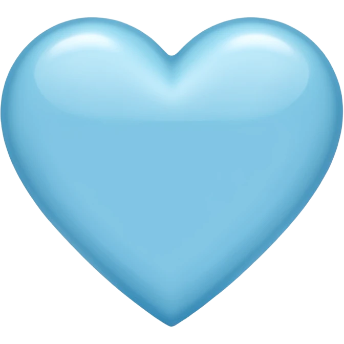 light blue heart emoji