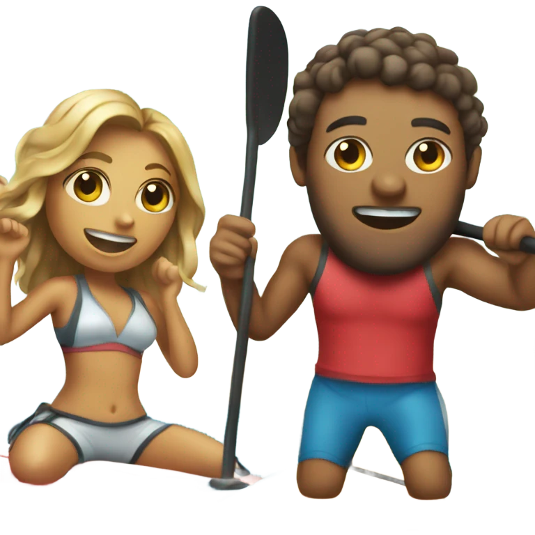 Paddle boarding  emoji
