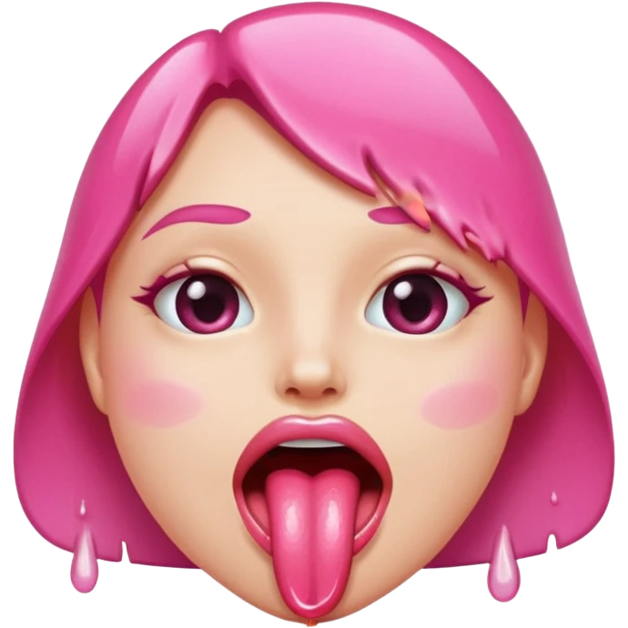sexy tongue emoji