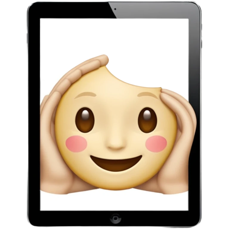 Emoji with an ipad emoji