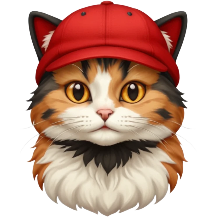 cat with black cap and red jersey emoji