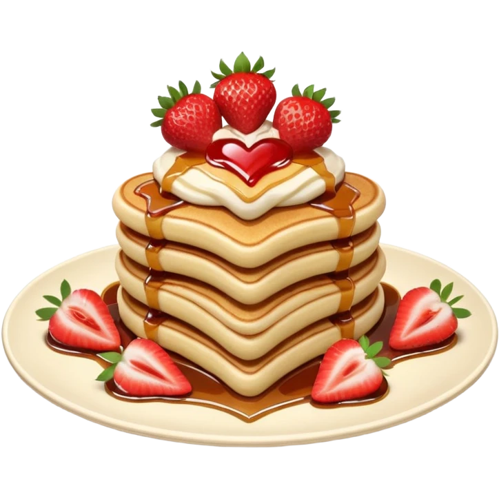 valentine pancakes emoji