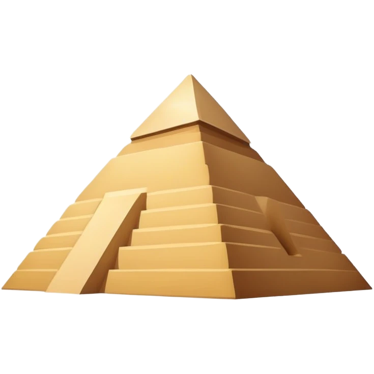 Extremely minimalist pyramid of Giza with simplest shape emoji