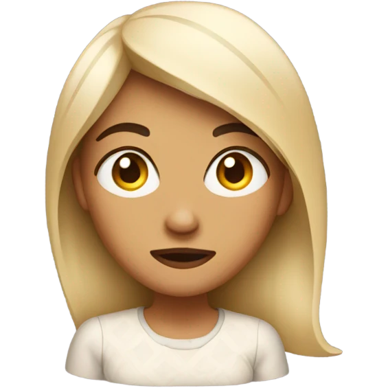Woman giving side eye  emoji