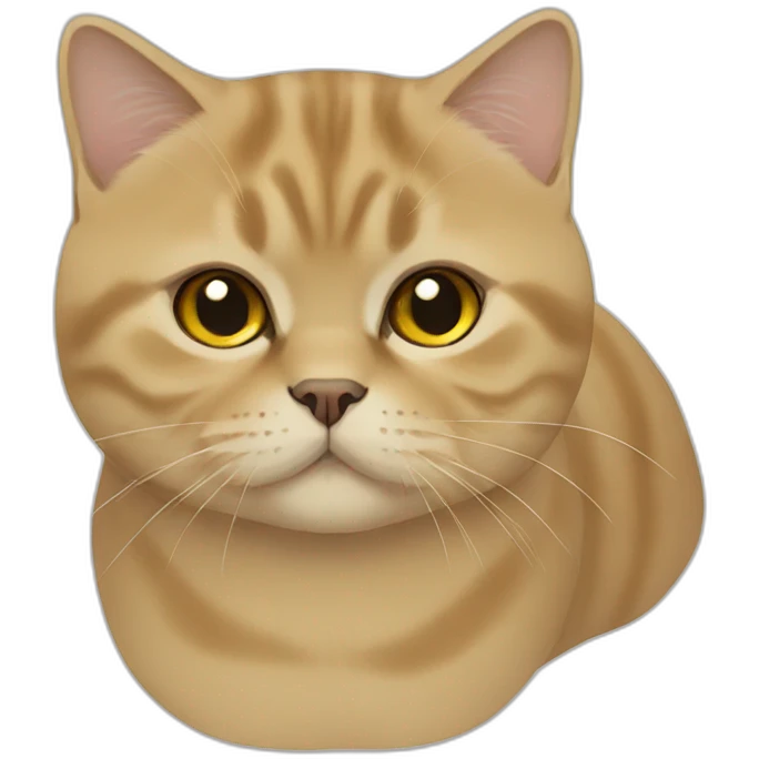 Golden British Shorthair emoji