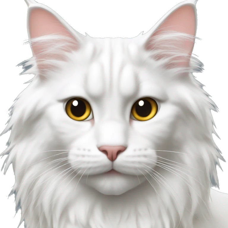 white maine coon emoji