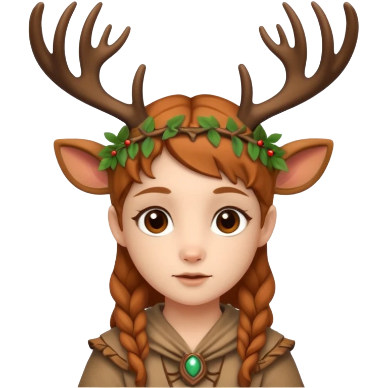 Cute Druid human like fawn emoji