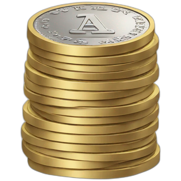 a stack of coins emoji