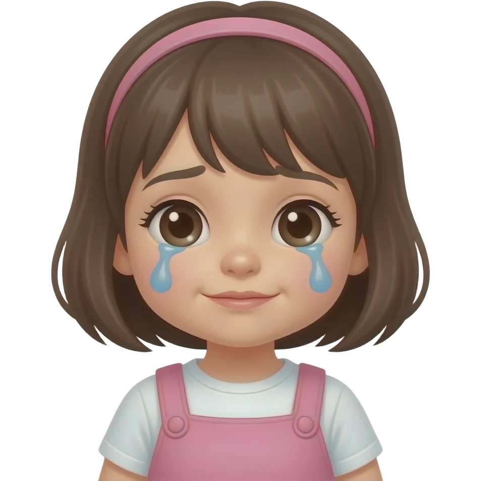 Quiero una niña bebe llorando emoji